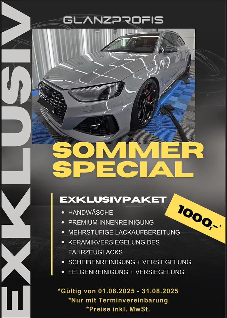 Sommer Special: Exklusivpaket für nur 1.000,00 Euro. Gültig vom 01.08.2025 bis 31.08.2025